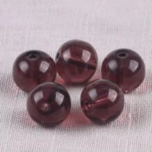 Purple crystal glass loose beads for jewelry making 6mm (50
