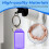 Plastic Key Tags with Labels and Ring 50 Pcs 6