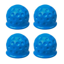 4 Stück Universal-Kugelkopfkappen für Anhängerkupplungen, 50 mm, passend für Anhänger, Wohnwagen, LKW und PKW, blau