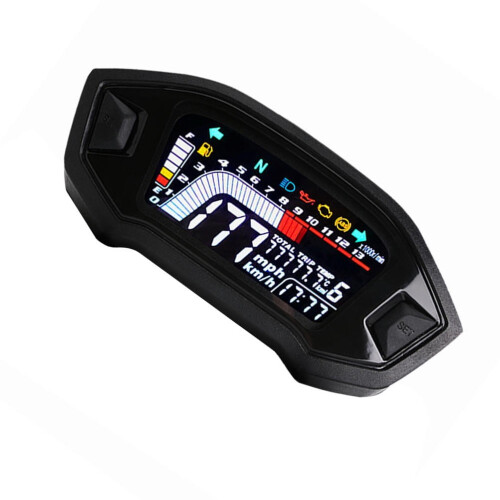 Køremotorcykel Speedometer ABS Sort 1 sæt 7,9 x 5,9 x 3,1 tommer