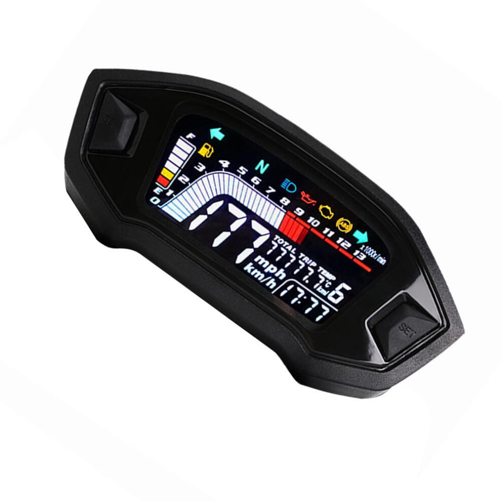 Driving Motorcycle Speedometer Abs 1Set 7.9X5.9x3.1in Black 9165521855209