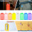 Plastic Key Tags with Labels and Ring 50 Pcs 7