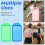 Plastic Key Tags with Labels and Ring 50 Pcs 8