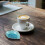 2 Pcs Ceramic Coffee Spoon Rest Ice Cracks Leaf Design Small Teaspoon Holder for Coffee Station Accessories 8