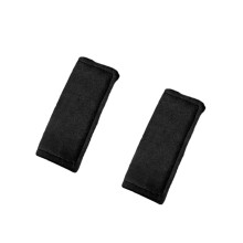 Suede Car Grab Handle Cover Black 2PCS