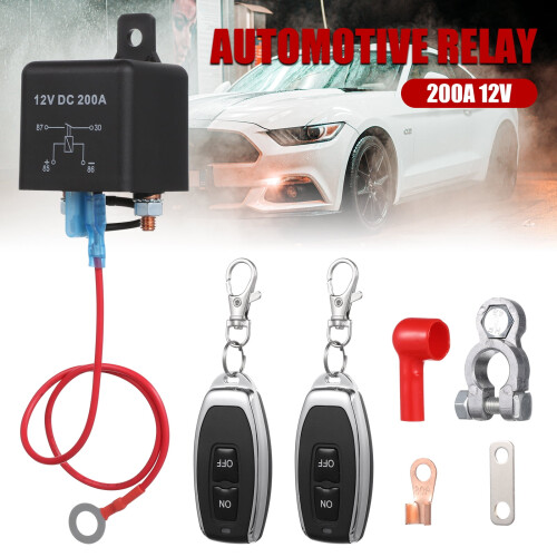 FOXNOVO1Set Απομακρυσμένος διακόπτης αποσύνδεσης μπαταρίας για αυτοκίνητο, φορτηγό, 1
