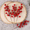 Artificial Red Holly Berry Picks Plastic Foam Stems 40-Pack 6