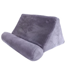Tablet Pillow Stand, Cushion Tablet Stand & Holder, Universal Phone and Pad Holder for Lap, Knee, Sofa and Bed (Gray)