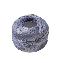 Hilo de lentejuelas Hilo suave y brillante Hilo de tejer brillante para crochet Ropa Suéter Gorro Hilo de encaje brillante Accesorios 100 g/rollo