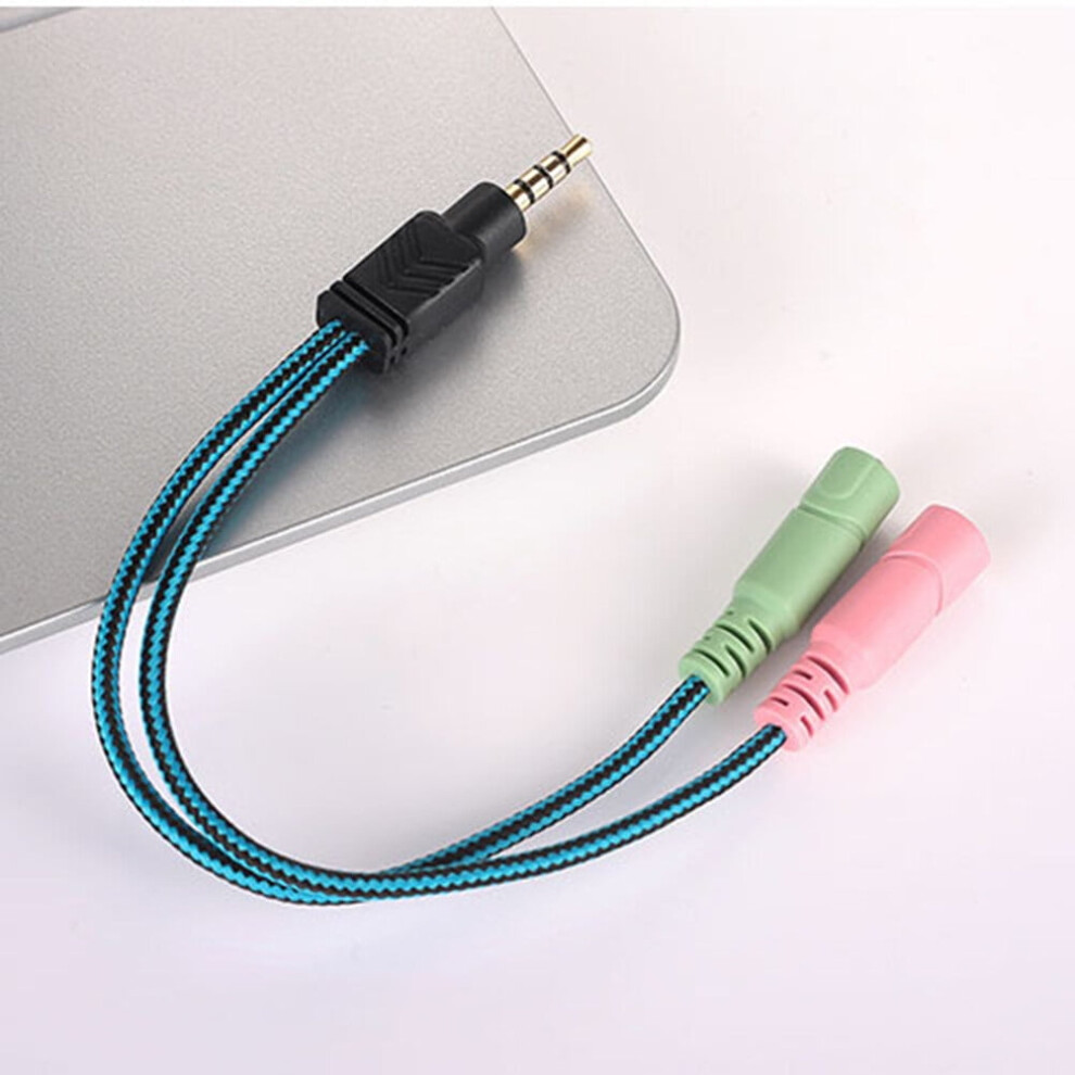 1Pack Splitter Cable For Headphones 3.5Mm Female To Dual 3.5Mm Male 20Cm Length 974856435821