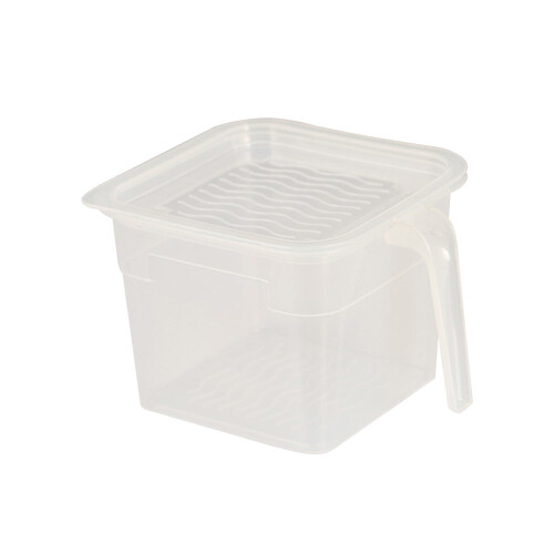 Transparent Refrigerator Storage Box, Stackable Food Organizer, Plastic Vegetable and Fruit Container, Clear Lid, Versatile Kitchen Storage Solution