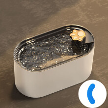 Pet Drinking 3L Automatic Pet Drinking with LED Light Silent Pet Drinking Bowl for Cats and Small Dogs with Filter