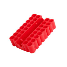 Porta punte per cacciavite a 32 fori in PVC morbido e gomma, vassoio portaoggetti per punte da trapano con testa esagonale, supporto per utensili