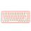 Wireless Bluetooth Keyboard 84 Keys Sakura Pink 2