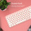 Wireless Bluetooth Keyboard 84 Keys Sakura Pink 6