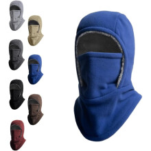 Vintervarme 2-i-1-hatt ansiktsmaske, unisex vindtett varm balaklava for utendørs vinteraktiviteter med ansiktsbeskyttelse for kaldt vær