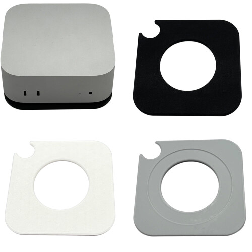 Bonn Fuaraithe Priontáilte 3D do Mac Mini M4 2024Lúibín Frith-ShleamhainSeastán Mini4Cooling 2