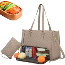 Sac 2-en-1 pour ordinateur portable et déjeuner, compatible avec les écrans jusqu'à 15,6 pouces, compartiment isotherme étanche, poche de