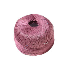 Hilo de lentejuelas Hilo suave y brillante Hilo de tejer brillante para crochet Ropa Suéter Gorro Hilo de encaje brillante Accesorios 100 g/rollo