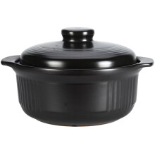 Ceramic Cooking Pot with Lid Stew Pot Noodle Bowl Hot Pot