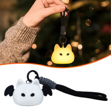 Kabellose Handtaschenlampe – Hängende Silikon-Fledermaus-Nachtlampe für Taschen, Schlüsselanhänger, Schlafzimmer, Camping; USB-Ladefunktion