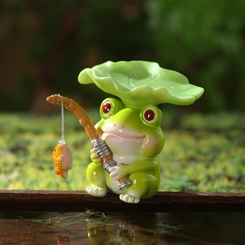 Ρεαλιστικά αγάλματα βατράχων για ενυδρείο και επιφάνεια εργασίας – Διακόσμηση 1