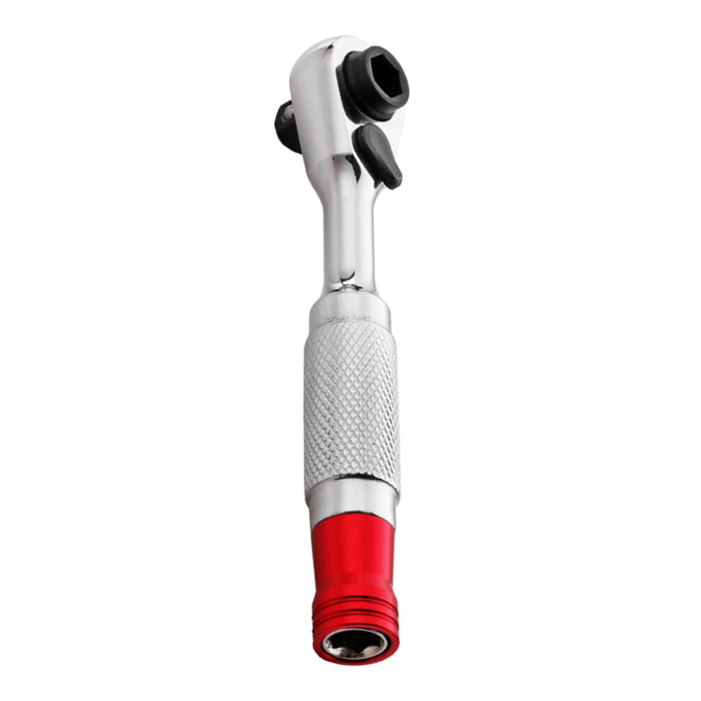 Double Ended Ratchets Wrench Tool Ergonomic Nonslip Handle 1/4" Drive Ratchets Handlefor Home Workshop Use 9180435373281