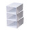Foldable Stackable Ventilated Shoe Storage Box, Easy-Install Closet Organizer, Shoe Rack Alternative – Compatible with Standard Sizes 5