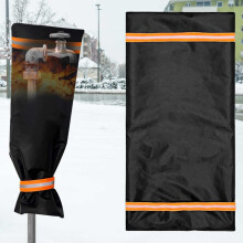 Outdoor Faucet for Winter, Insulated Hose Bib with Reflective Cover, Compatible with Cold Weather – Black