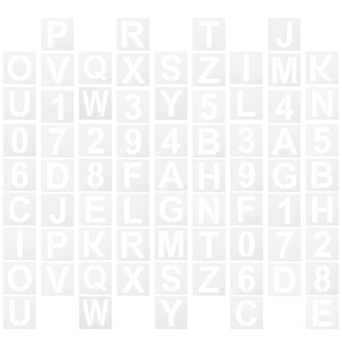 Alphabet Stencils DIY Craft Home Decoration 36 pcs