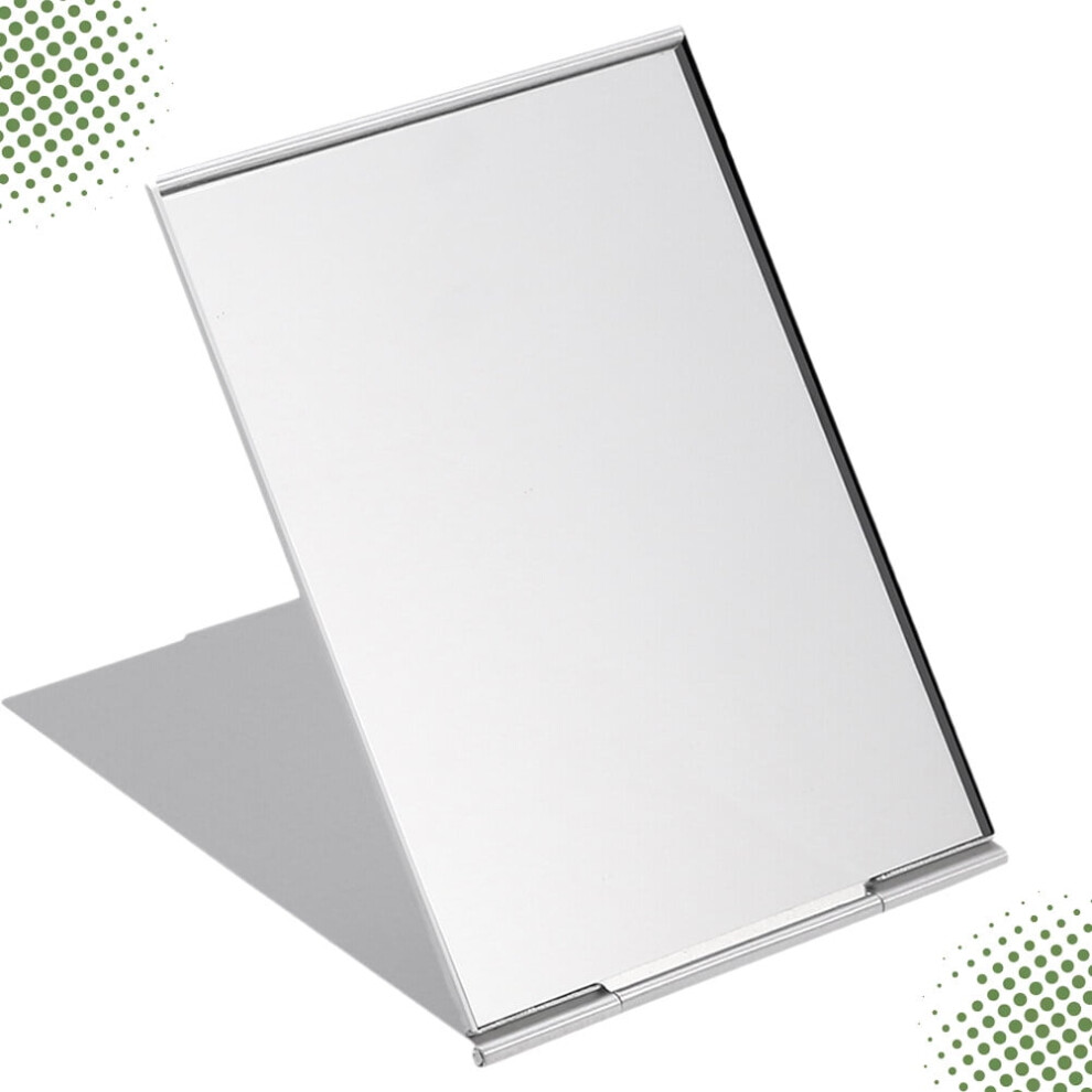 Silver Foldable Mirror Fodable Makeup Compact For Purse Pocket