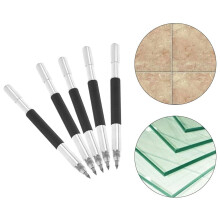 High Quality Scriber Pen Steel Tip 5 Pcs Double Ended Scribe Marker Scriber Tungsten Carbide 13.7cm Black+Silver