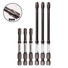 6pcs 65-110mm Screwdriver Bit Alloy Steel Magnetic Special Slotted Cross Batch Head Electrician FPH2 Non-Slip Disassembly Tool