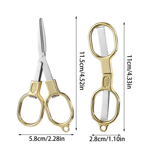 Folding Scissors Stainless Steel Portable 1 Piece 2