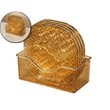 Plateaux de service (lot de 4) pour vos réceptions - Plateaux jetables et réutilisables - Plateau en plastique pour recevoir à la maison