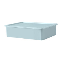 Underwear & Sock Storage Box with Lid – 11x8" Lightweight Plastic Drawer Organizer for Bedroom, Closet, Travel – Compatible with Socks &