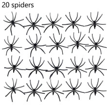 Toiles d'araignée ultra-extensibles avec fausses araignées – Décoration d'Halloween réaliste pour l'intérieur et l'extérieur, compatible avec