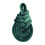 Woven Harp Throw Pillow Green 48x26cm 2