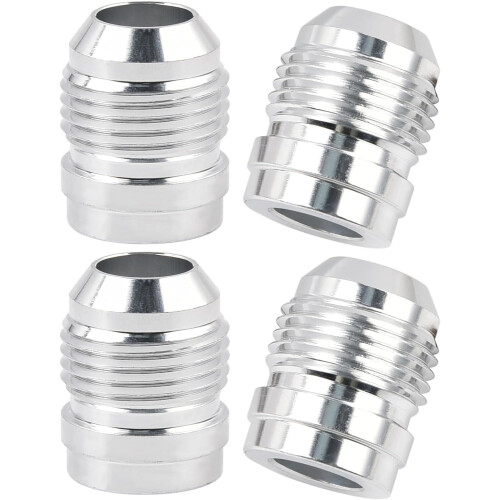 10AN mannelijke lasfitting van aluminium, 4 stuks