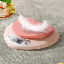 Balance de cuisine électronique numérique de précision en forme de cœur rose, portable