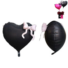 Heart Balloons Pink Magenta 57 cm x 90 cm Set