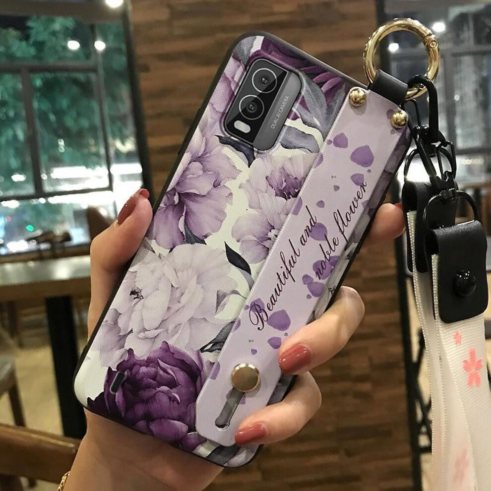 Nokia C210 Phone Case Â Soft Silicone Protective Case With Lanyard, Dirt-Resistant Ring Holder, Wristband, Shockproof, Waterproof, Kickstand, 9065194407852