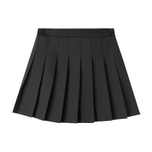 Toddler Girls Casual High Waist Pleated Skirt Summer School Uniform Dance Skirt Solid Color Performance Skirt Black 130