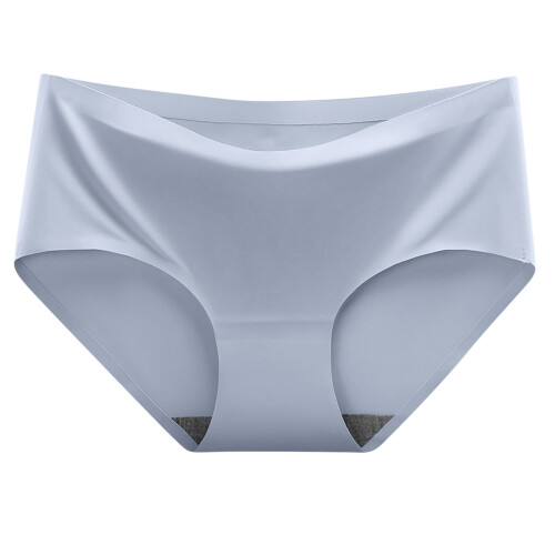 Women's Ice Silk Seamless Panties Mid-Rise 1 Pack