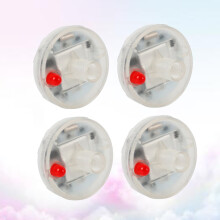 Lampada stroboscopica circolare in silicone per moto, 4 pezzi