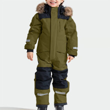 Kids' Waterproof Windproof Ski Suit – One-Piece Snowsuit for Boys & Girls, Compatible with Winter Sports