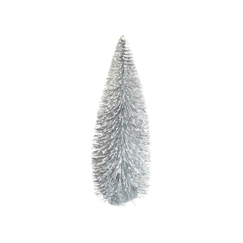 Miniature Pine Tree Tabletop Decoration Silver