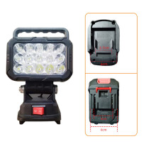 15 LED Foldable Job Light With Double USB Port Portable Spotlights Suitable 18V Battery Equipment