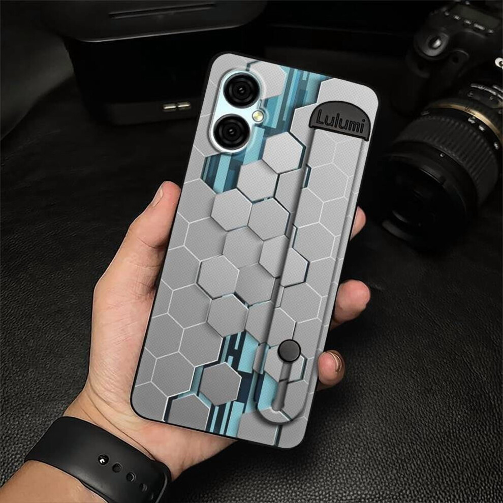 Shockproof Phone Case For Blu G53 With Kickstand, Wrist Strap & Dirt-Resistant Silicone Â Compatible With Blu G53 9377112600642