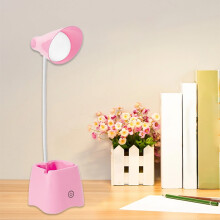 USB Rechargeable LED Desk Lamp with Eye Protection, Adjustable Brightness, Flexible Gooseneck, Sturdy Clip – Compatible with USB Charging